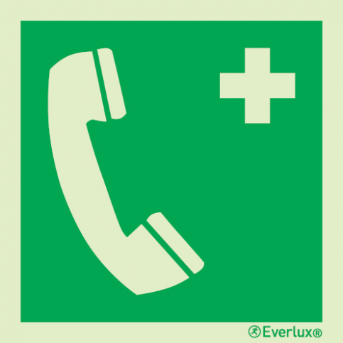 Emergency telephone IMO sign | IMPA 33.4153 - S 02 28
