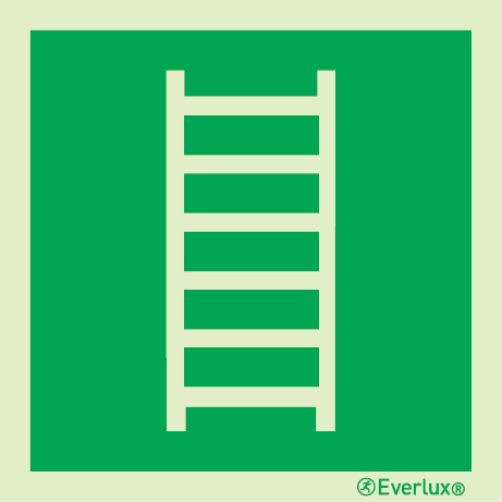 Emergency escape ladder sign - S 03 18