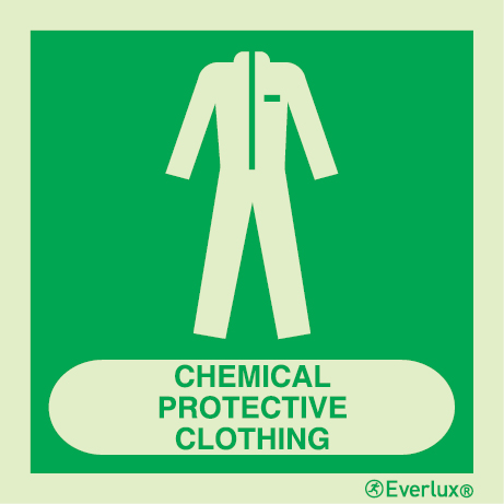 Chemical Protecting Clothing sign - S 03 20