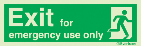 Exit for emergency use only (right hand side)| IMPA 33.4413 - S 04 47