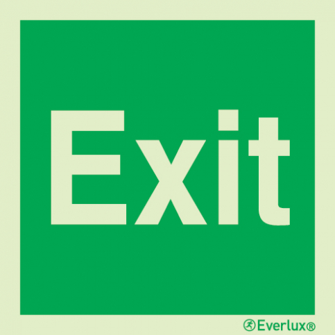 Exit - text only sign | IMPA 33.4425 - S 04 63