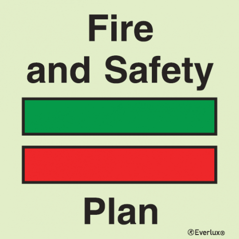 Fire and Safety plan IMO sign - S 14 21