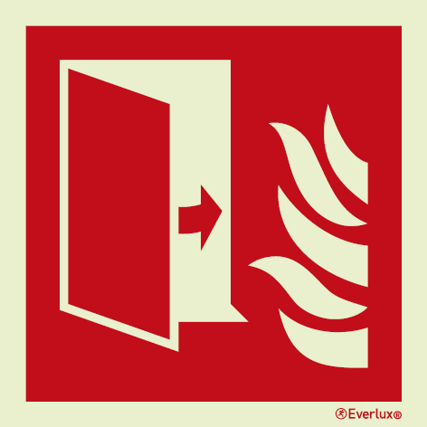 Fire protection door sign - S 16 11