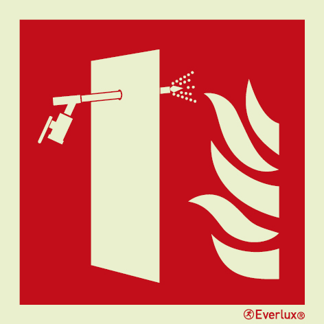 Container fire-fighting lance sign - S 16 13