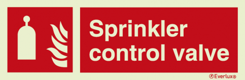 Sprinkler control valve sign | IMPA 33.6153 - S 19 19