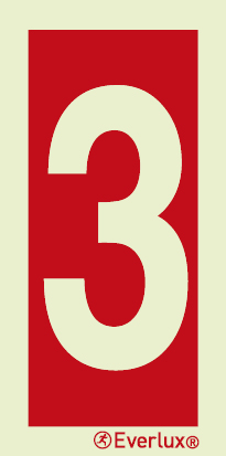 Number 3 - sign - S 19 63
