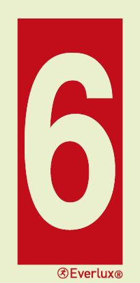 Number 6 - sign - S 19 66