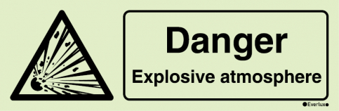 Danger - Explosive material sign with supplementary text - S 30 25