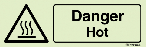 Danger hot sign | IMPA 33.7569 - S 30 71