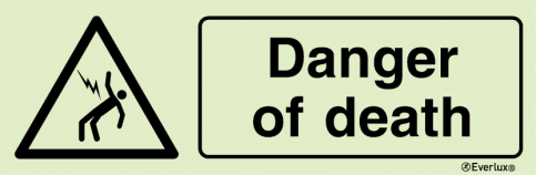 Danger of death sign | IMPA 33.7668 - S 30 72