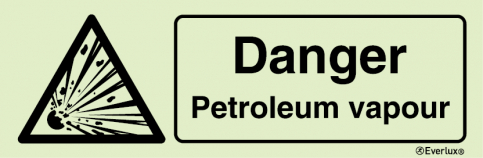 Danger petroleum vapour sign | IMPA 33.7580 - S 30 73