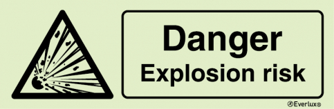 Danger explosion risk sign | IMPA 33.7581 - S 30 74