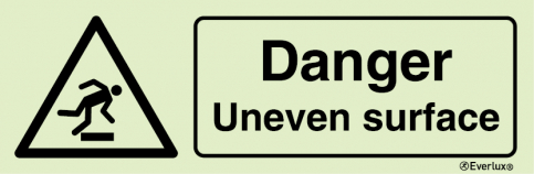 Danger uneven surface sign | IMPA 33.7629 - S 30 84