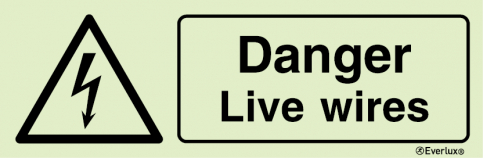 Danger live wires sign | IMPA 33.7628 - S 31 64