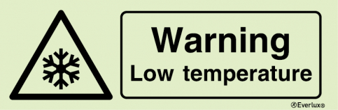 Warning low temperature sign - S 32 59