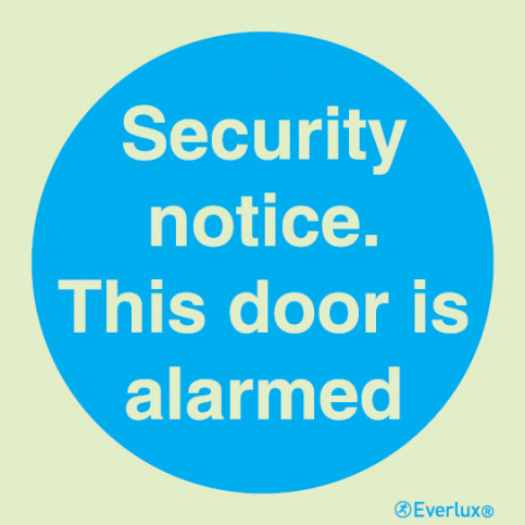 Security notice sign - S 34 27