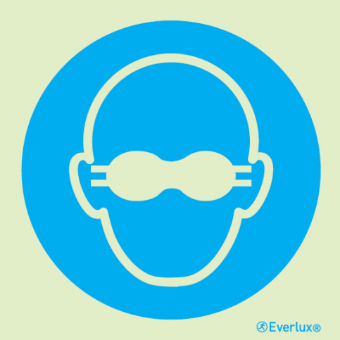 Opaque eye protection must be worn sign - S 35 26
