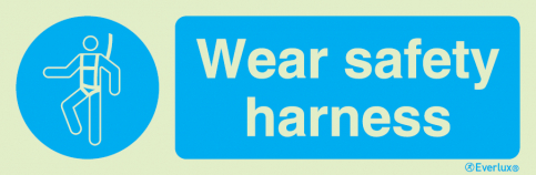 Wear safety harness sign - S 35 74