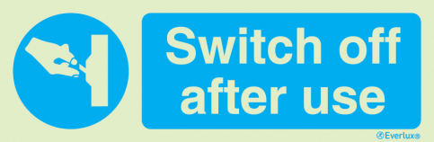 Switch off after use sign - S 35 80
