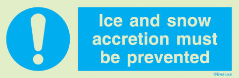 Ice and snow accretion must be prevent - S 35 98