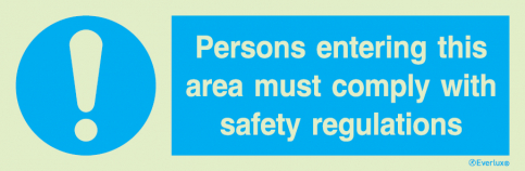 Persons entering this area must comply sign | IMPA 33.5679 - S 36 16