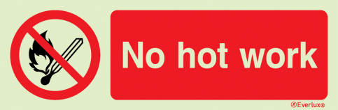 No hot work sign | IMPA 33.8539 - S 38 57