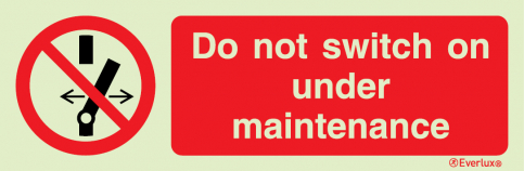 Do not switch on under maintenance sign | IMPA 33.8576 - S 39 59