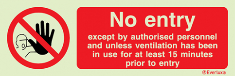 No entry except by authorised personnel sign | IMPA 33.8547 - S 39 95