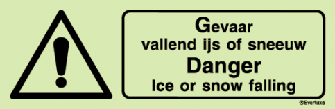 Danger ice or snow falling safety sign - S 44 31