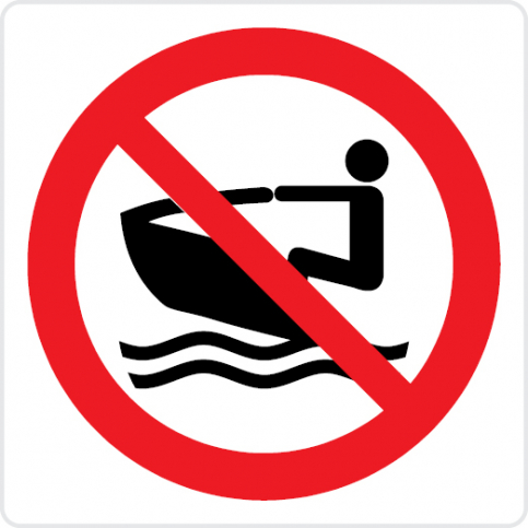 No personal water craft - prohibition sign - S 45 07