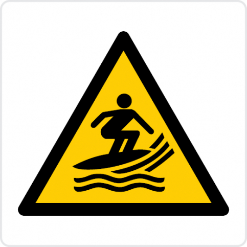 Surf craft area - warning sign - S 45 52