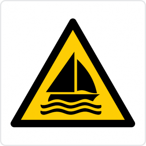 Sailing area - warning sign - S 45 63