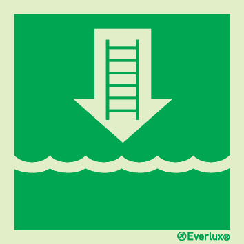 Embarkation ladder or alternative approved device sign - S 46 03