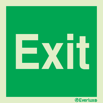 Exit-text only sign - S 46 23