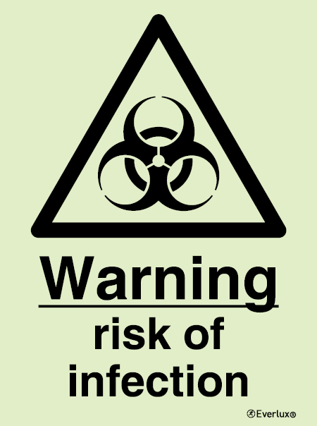 Warning risk of infection sign - SC 051